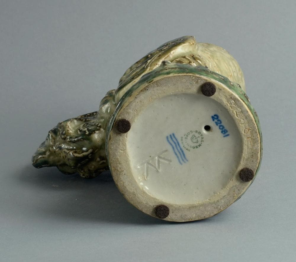 Sculpture of Rooster by Knud Kyhn for Royal Copenhagen A1814 - Freeforms