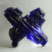 Segment from wall installation in dark blue glass by Edvin Ohrstrom - Freeforms