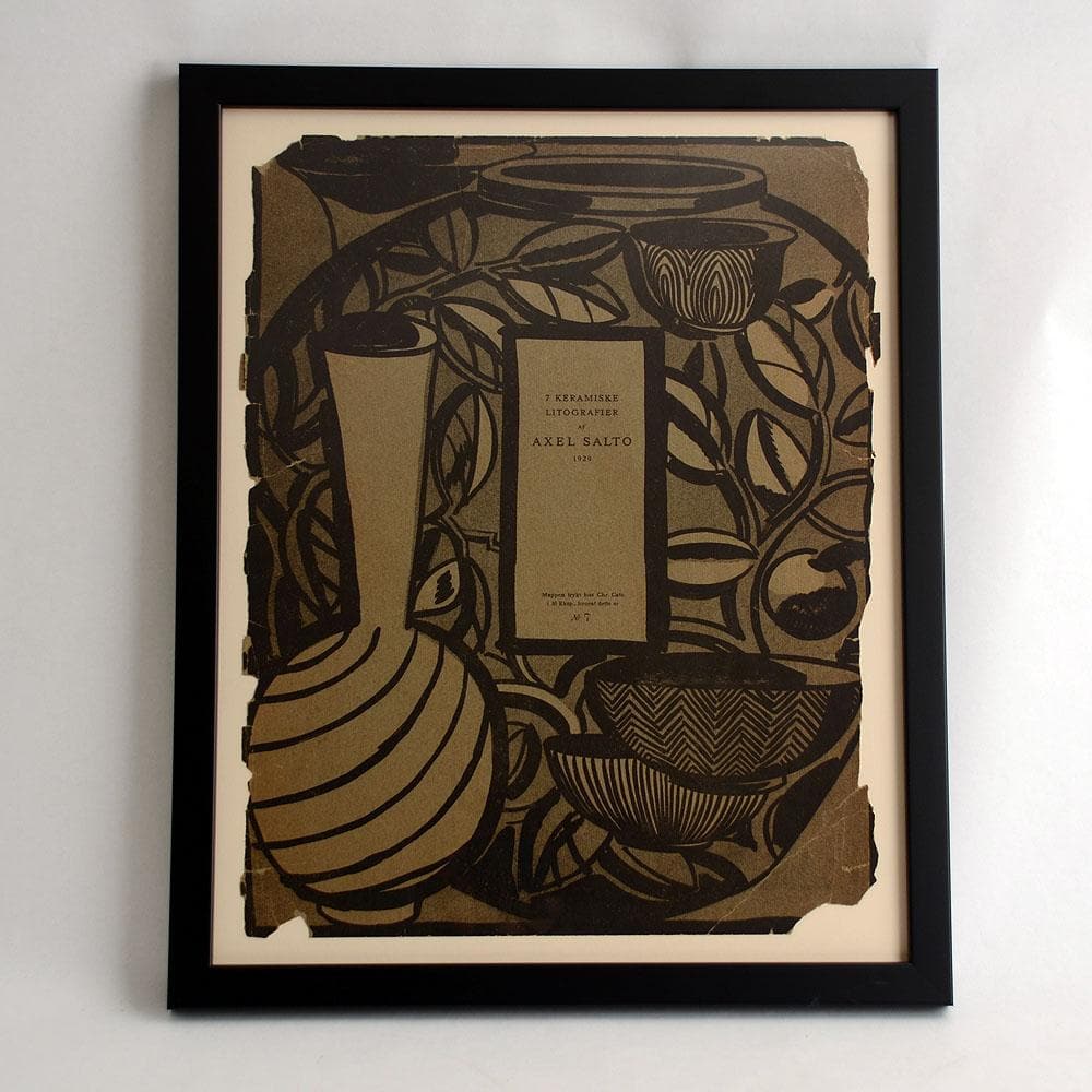 Set of 7 lithographs and cover by Axel Salto N7650 - Freeforms