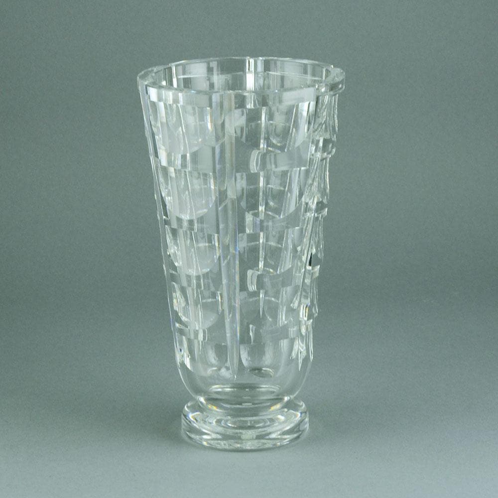 Simon Gate for Orrefors faceted glass vase N8489 - Freeforms
