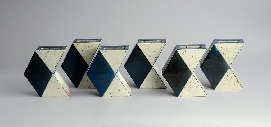 Six sculptural vessels by Karl Scheid B3425 - Freeforms