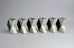 Six sculptural vessels by Karl Scheid B3425 - Freeforms