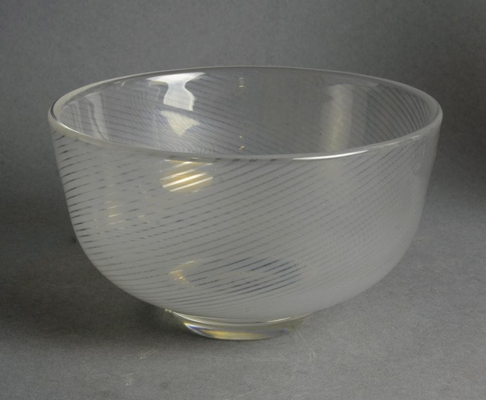 Slipgraal footed glass bowl by Edward Hald for Orrefors N3405 - Freeforms