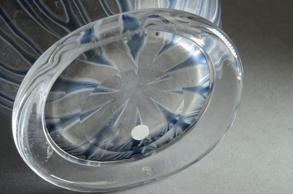 Slipgraal footed glass vase by Edward Hald for Orrefors F2114 - Freeforms