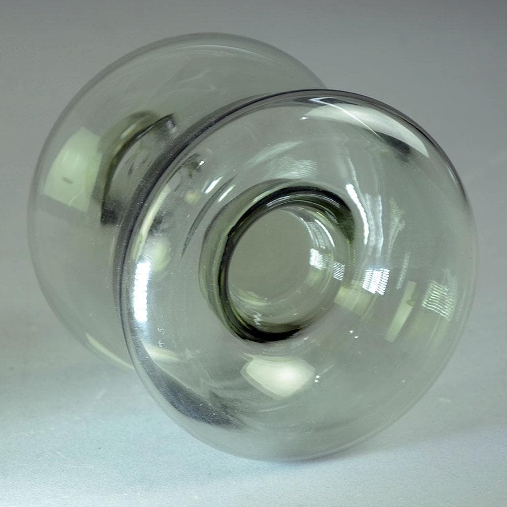 Stacking i-glass decanters in gray by Timo Sarpaneva for Iittala N8040 and N8039 - Freeforms