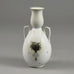 Stig Lindberg for Gustavsberg "Grazia" vase with matte white glaze and applied silver decoration E7375 - Freeforms