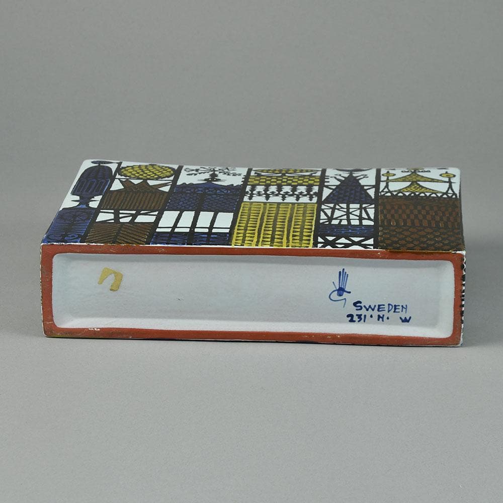 Stig Lindberg for Gustavsberg "Karneval" earthenware vase G9291 - Freeforms