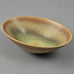Stig Lindberg for Gustavsberg, shallow bowl with brown glaze E7376 - Freeforms