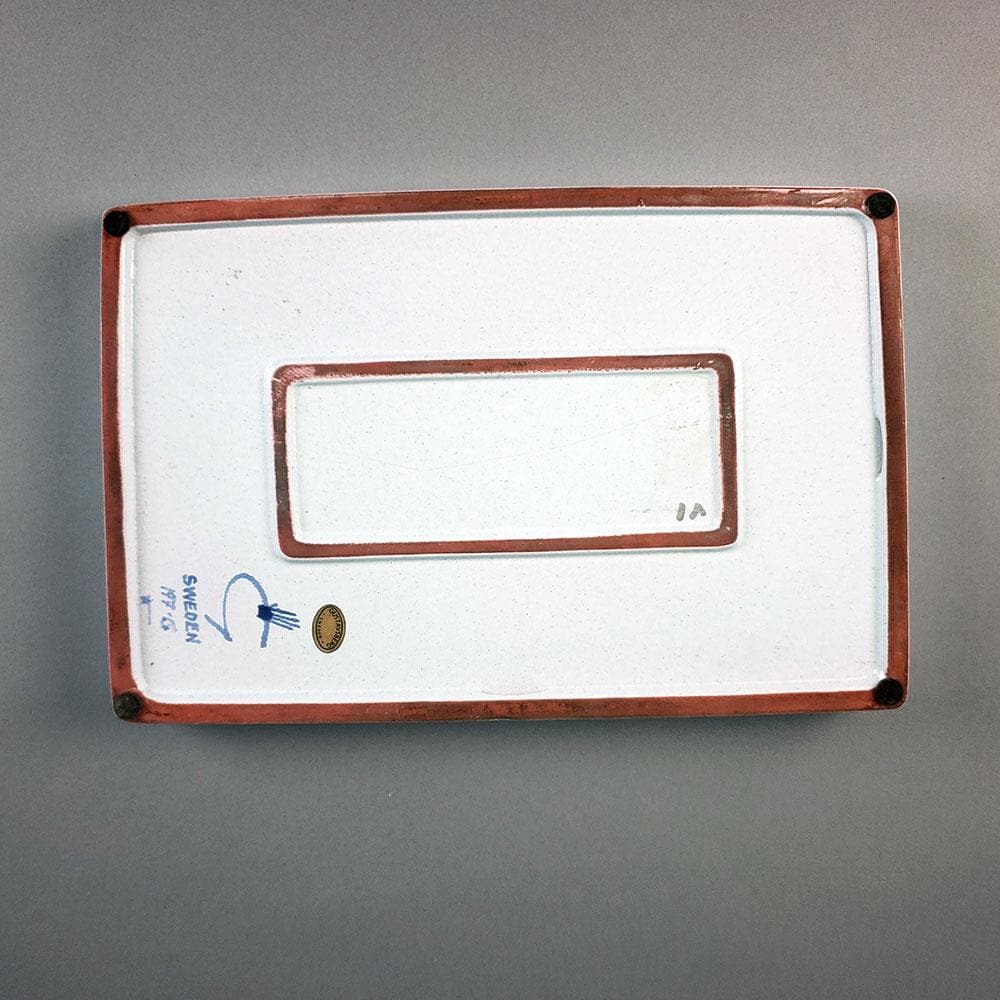 Stig Lindberg for Gustavsberg, Sweden "Karneval" earthenware dish N7490 - Freeforms