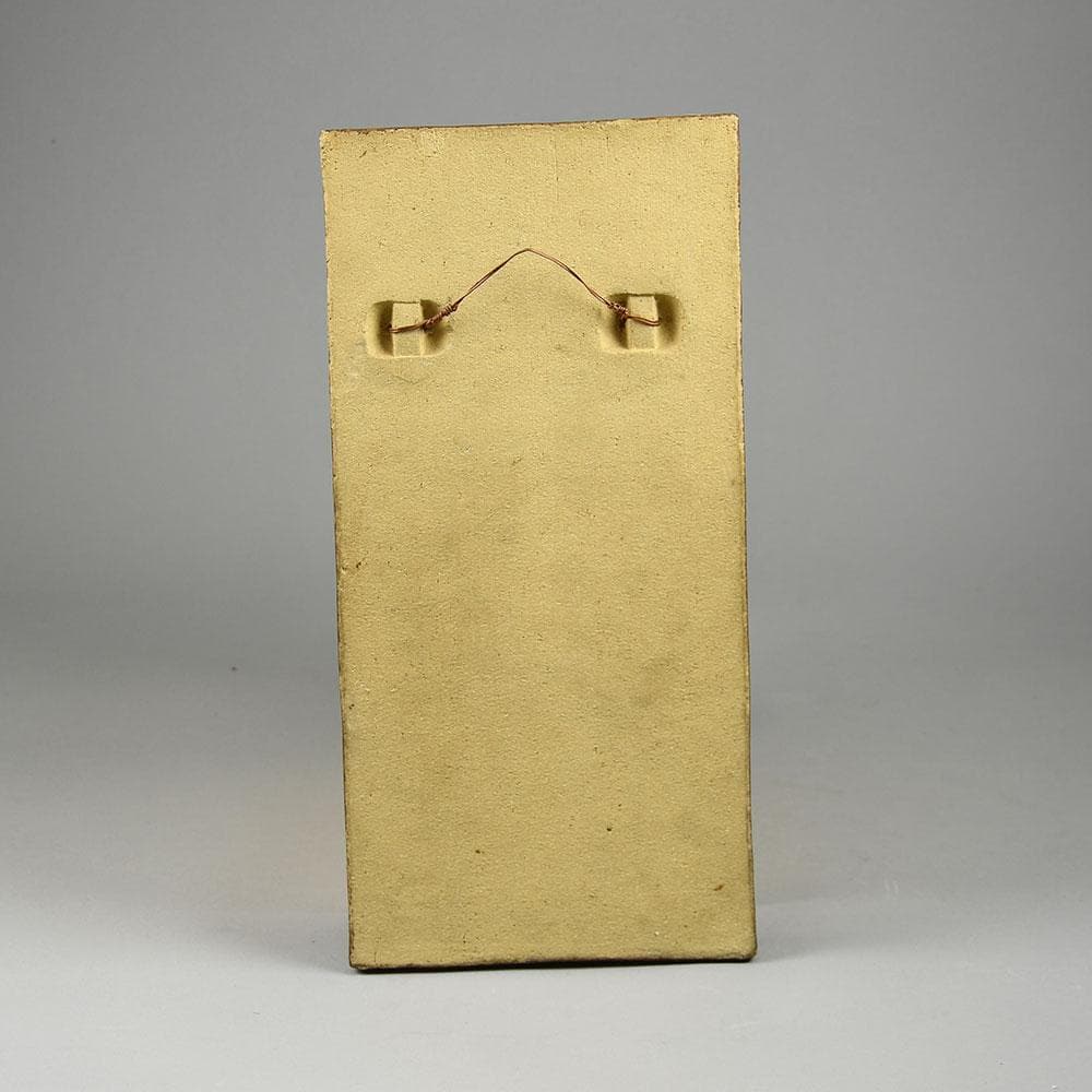 Stig Lindberg for Gustavsberg tile with man on a unicycle in relief E7326 - Freeforms