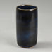 Stig Lindberg for Gustavsberg, unique stoneware cylindrical vase with blue glaze F8069 - Freeforms