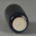 Stig Lindberg for Gustavsberg, unique stoneware cylindrical vase with blue glaze F8069 - Freeforms
