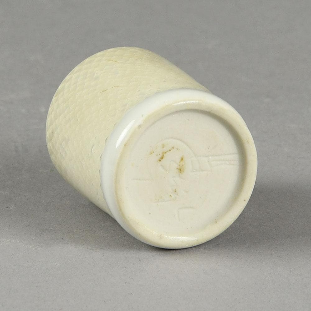 Stig Lindberg for Gustavsberg, unique stoneware miniature vase with white glaze F8098 - Freeforms