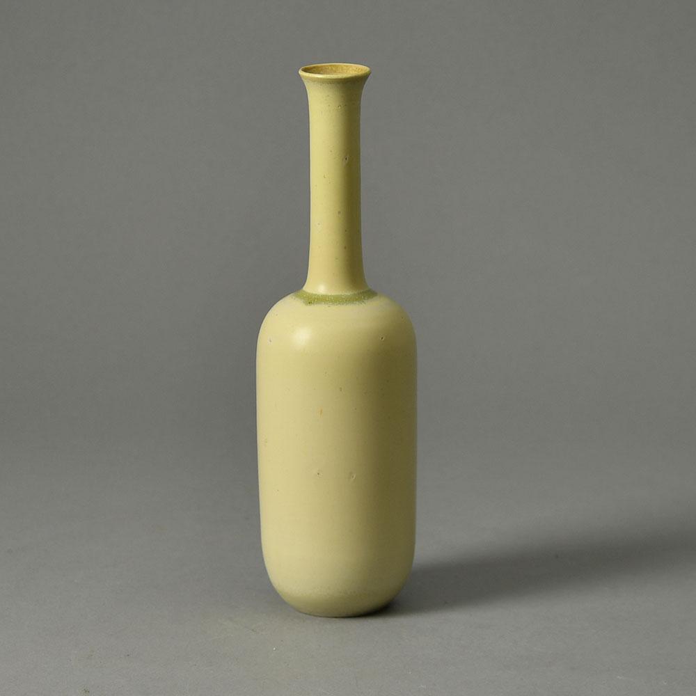 Stig Lindberg for Gustavsberg unique stoneware vase with matte off white glaze G9308 - Freeforms
