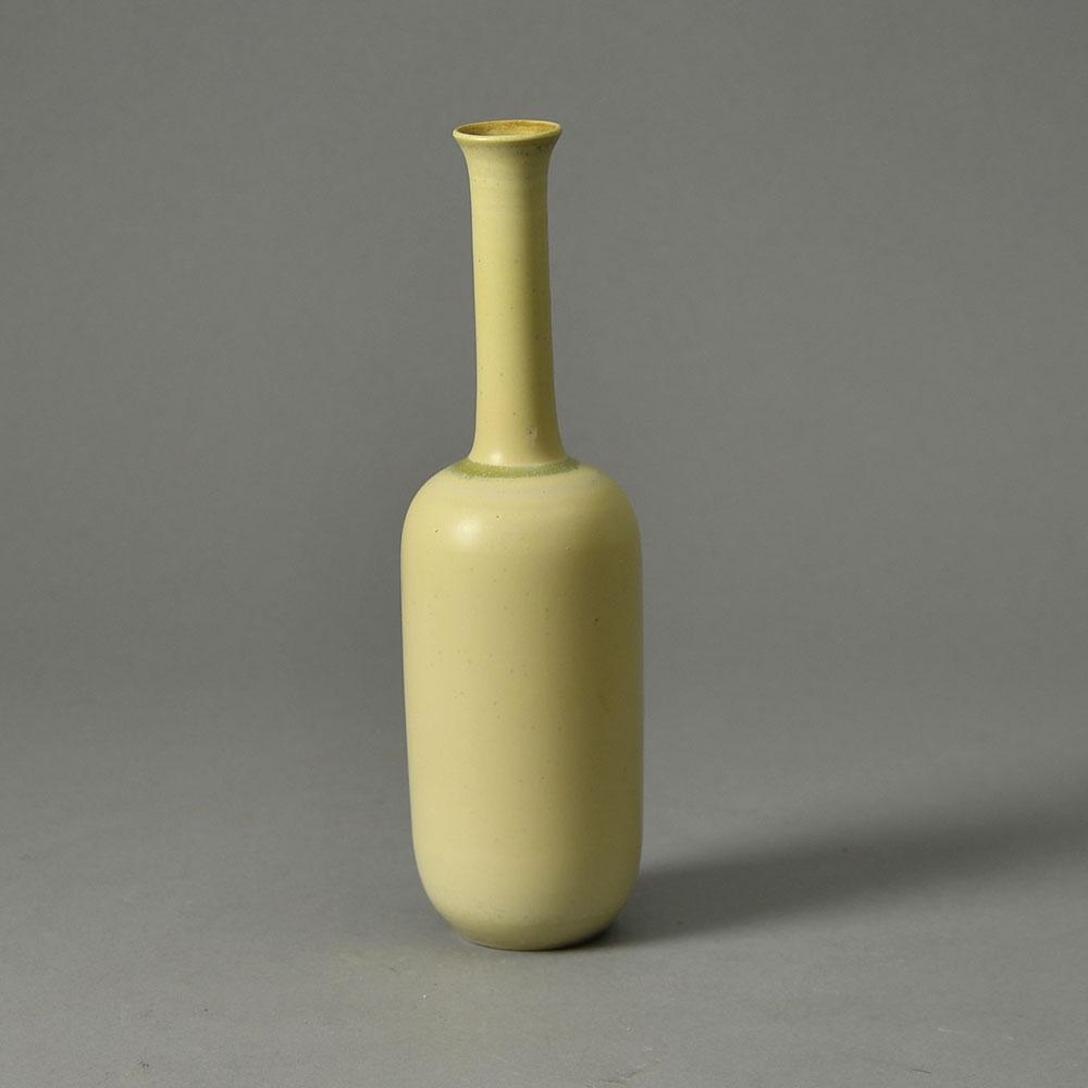 Stig Lindberg for Gustavsberg unique stoneware vase with matte off white glaze G9308 - Freeforms