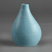Stig Lindberg for Gustavsberg, wide "Reptil" vase with blue glaze B3747 - Freeforms