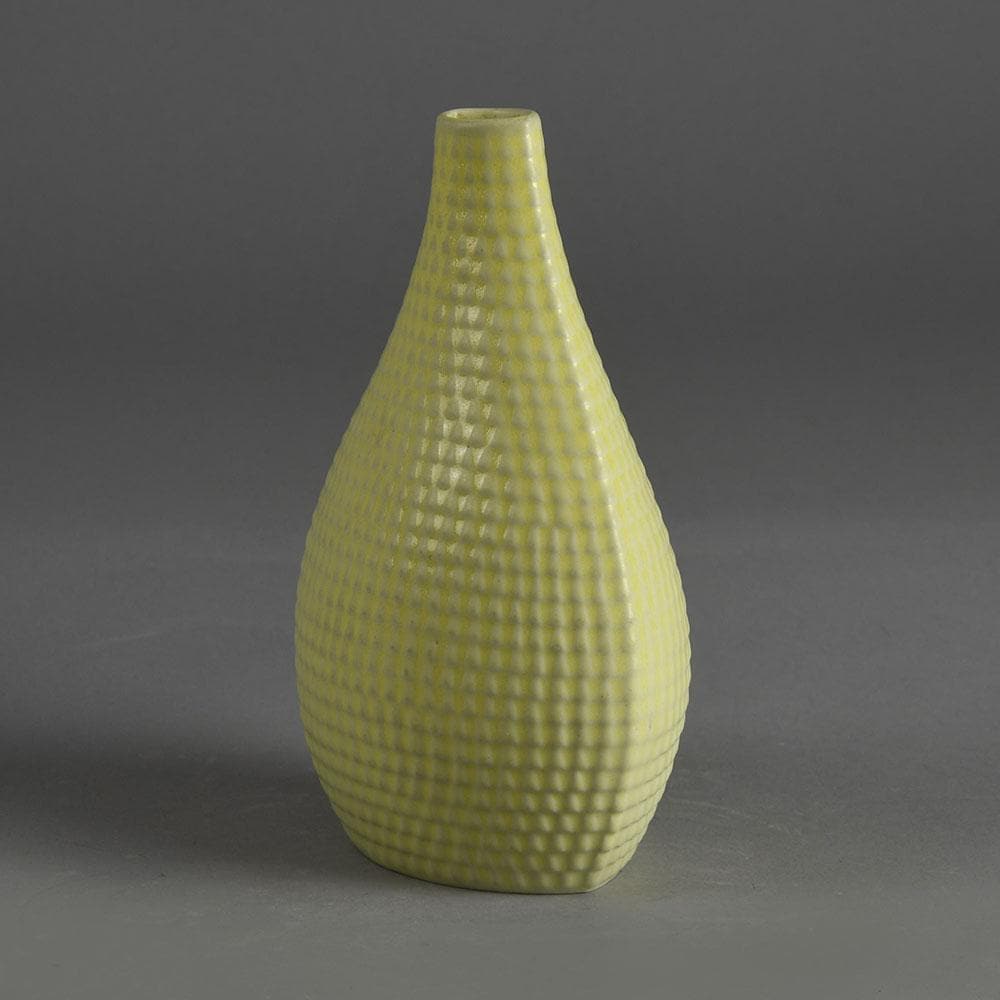 Stig Lindberg for Gustavsberg, wide "Reptil" vase with yellow glaze E7140 - Freeforms