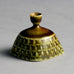 Stig Lindberg miniature vase with brown glaze N2143 - Freeforms