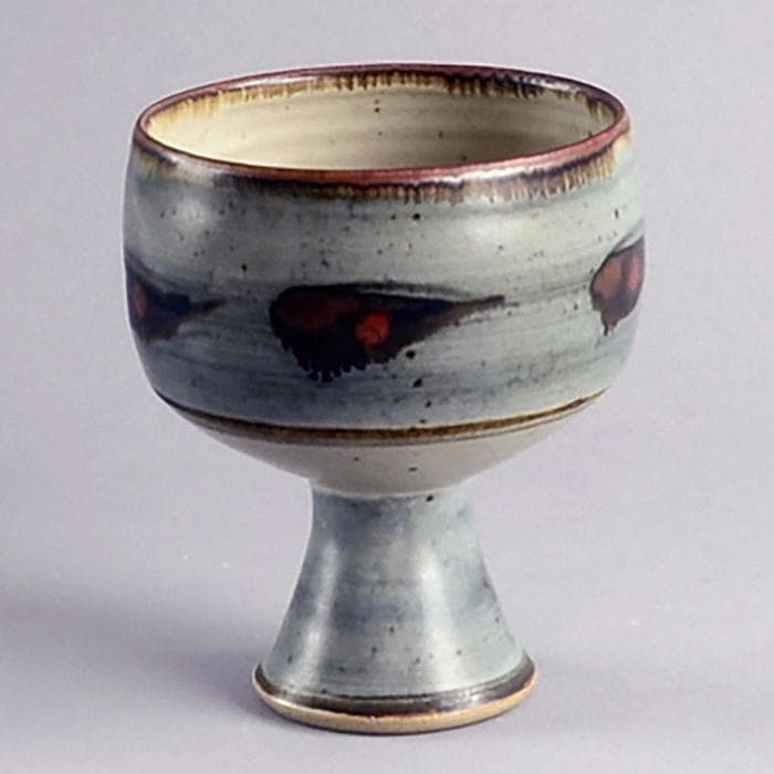 Stoneware chalice by David Leach N5960 - Freeforms