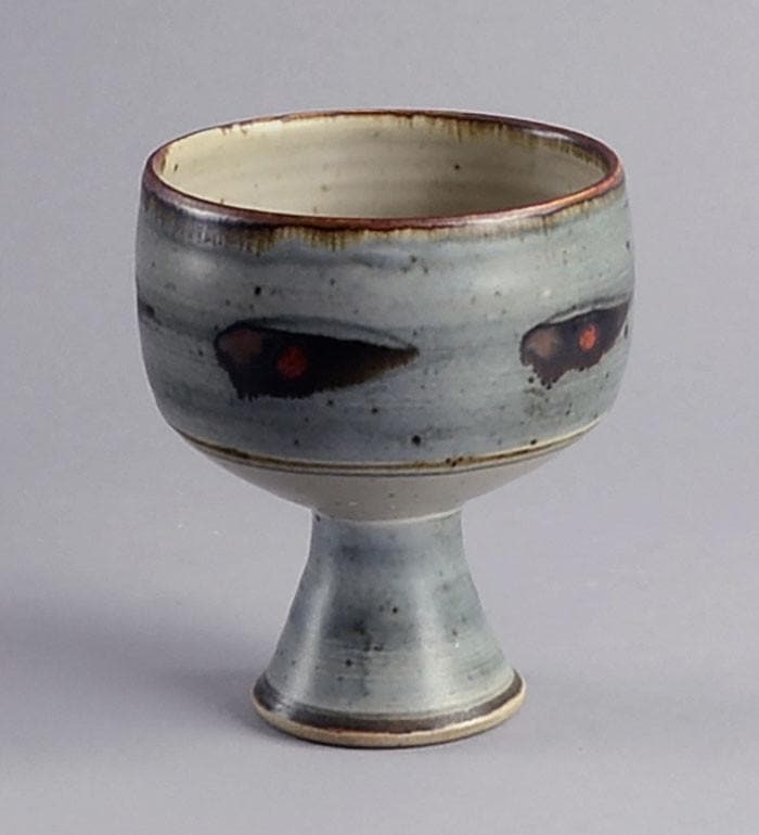 Stoneware chalice by David Leach N5960 - Freeforms