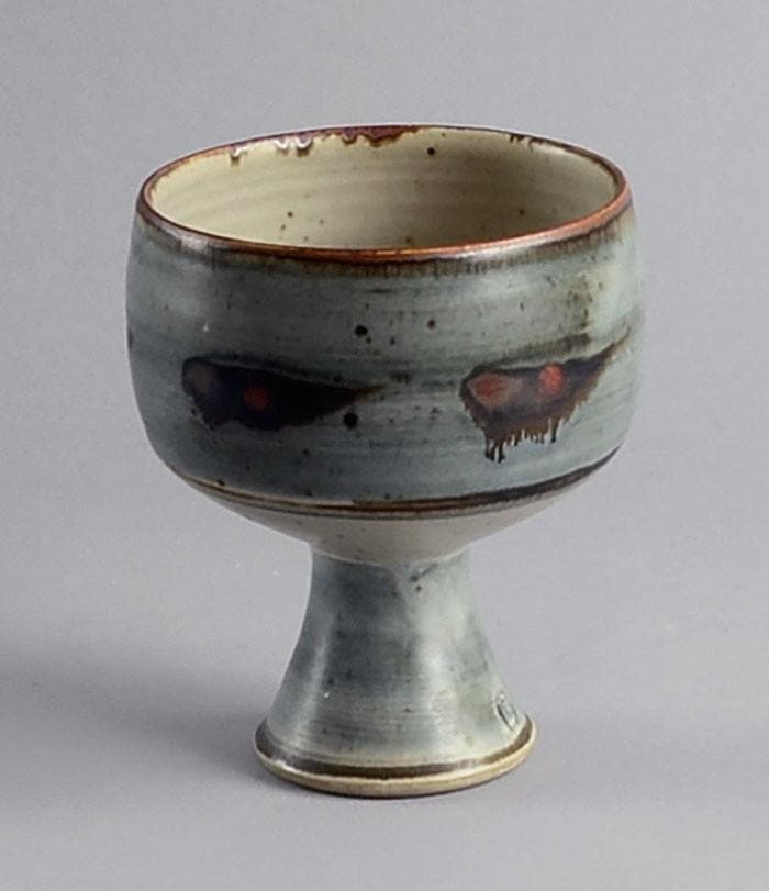 Stoneware chalice by David Leach N5960 - Freeforms