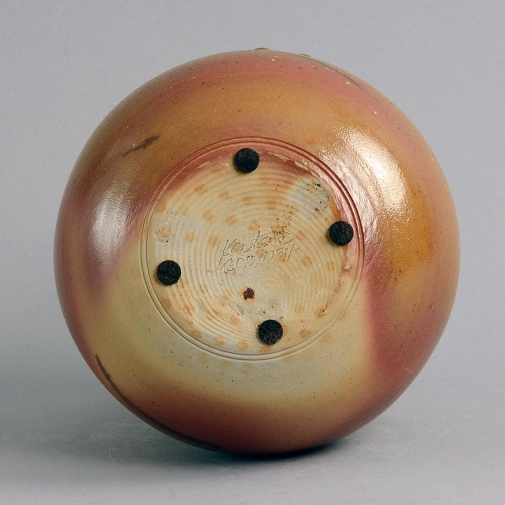 Stoneware double gourd vase by Horst Kerstan N6338 - Freeforms