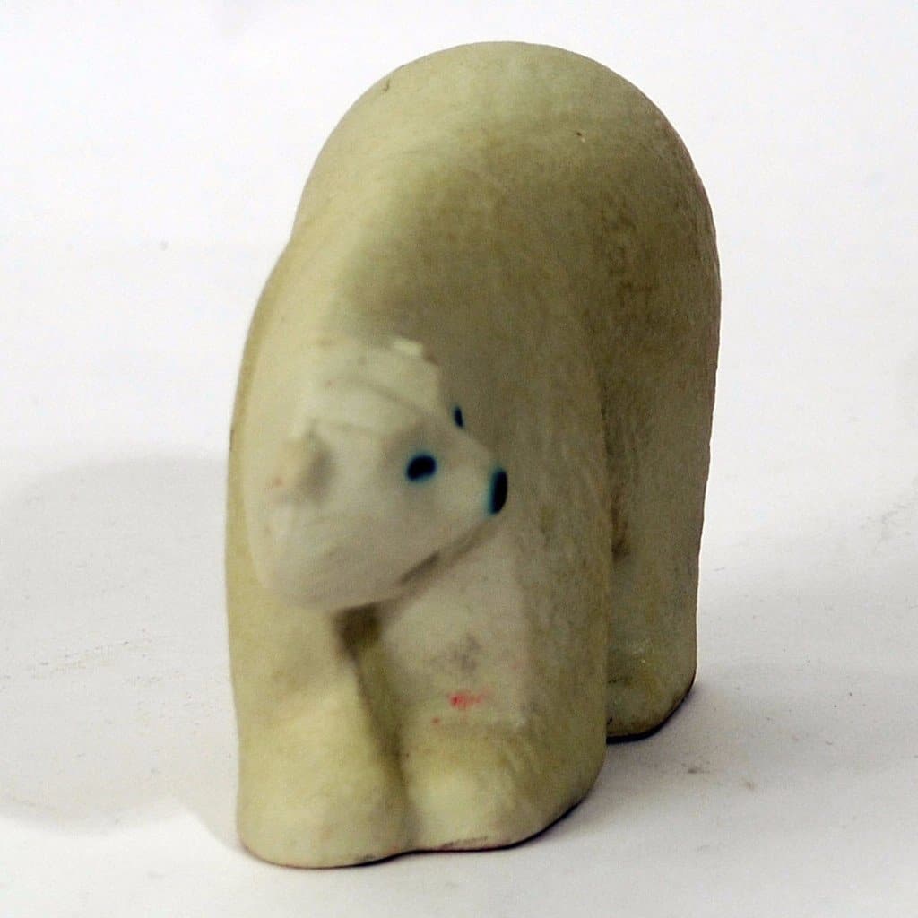 Stoneware figure of a polar bear by Lisa Larson N9272 - Freeforms