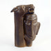Stoneware figure with matte brown glaze by Åke Holm N7656 - Freeforms