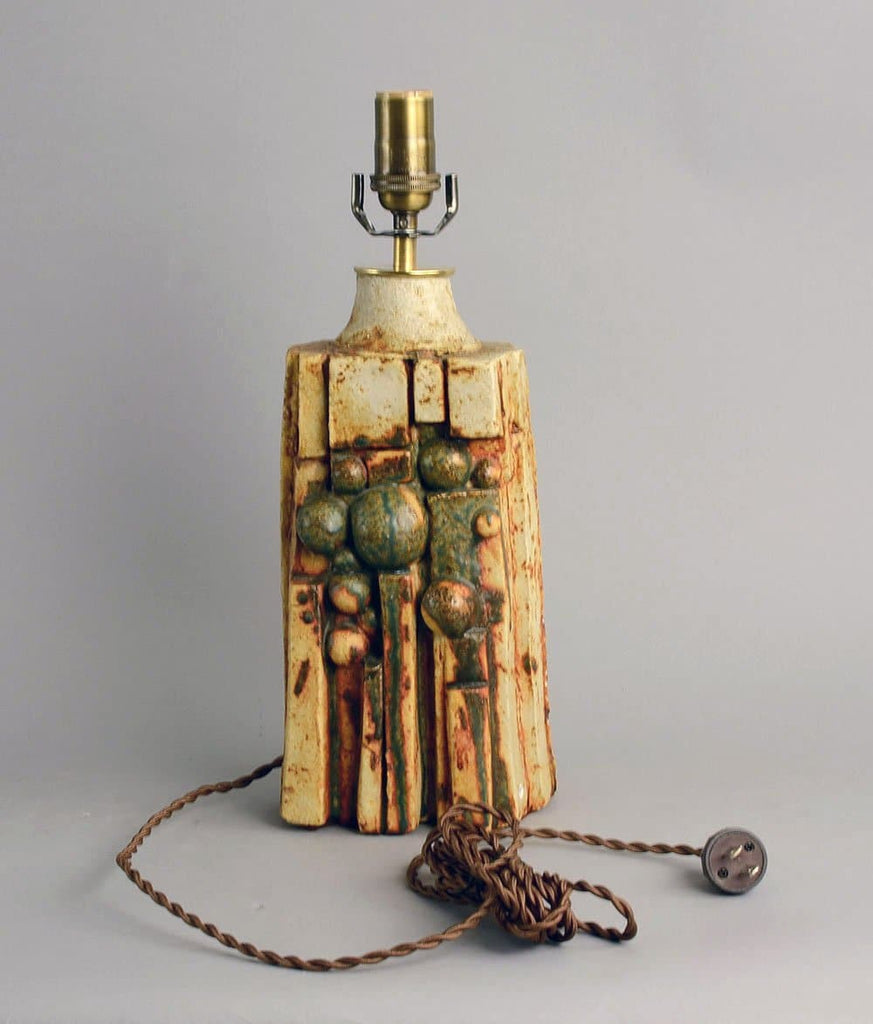 Stoneware lamp by Bernard Rooke B3964 - Freeforms