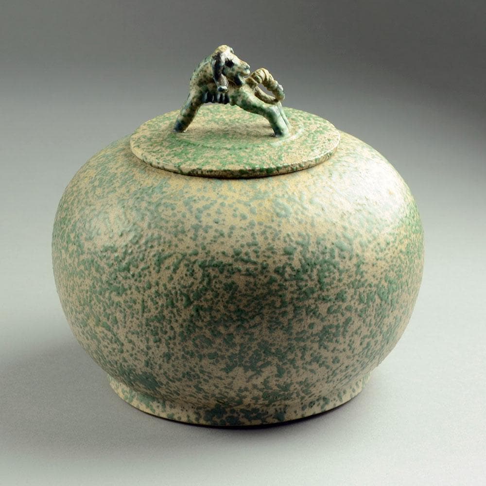 Stoneware lidded jar by Bode Willumsen N2786 - Freeforms