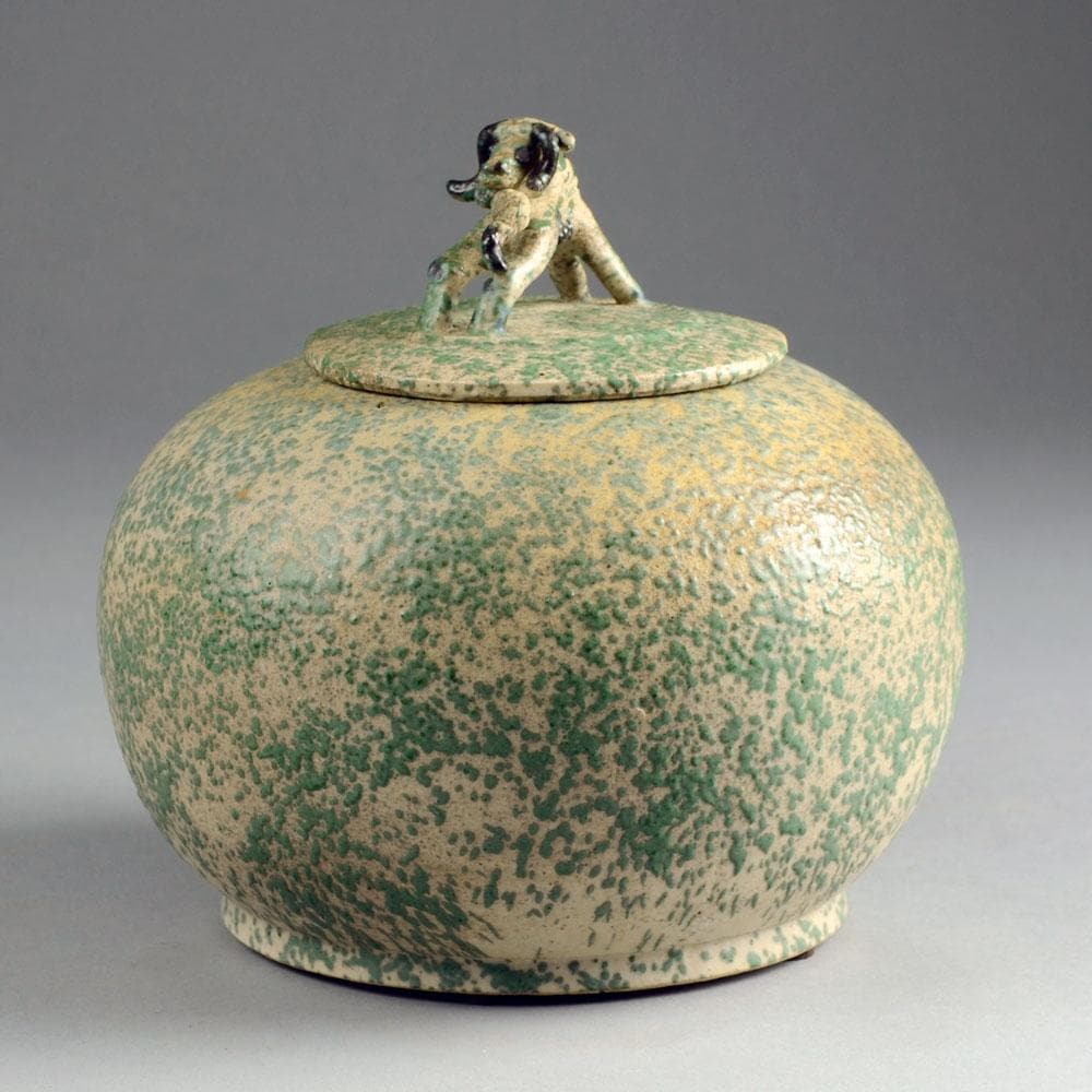 Stoneware lidded jar by Bode Willumsen N2786 - Freeforms