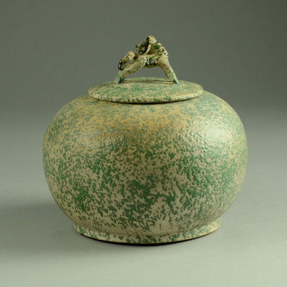 Stoneware lidded jar by Bode Willumsen N2786 - Freeforms