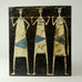 Stoneware plaque by Åke Holm D5430 - Freeforms