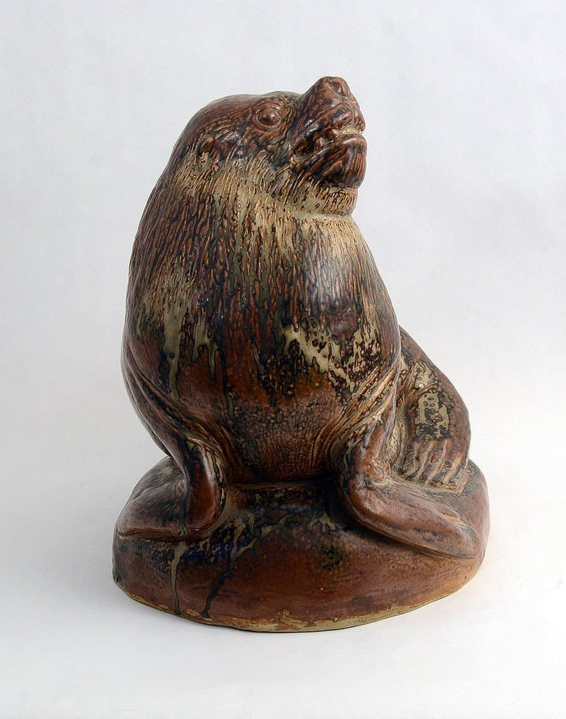Stoneware Sea Lion by Karl Larsen for Royal Copenhagen N7624 - Freeforms