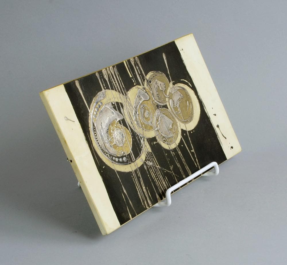 Stoneware tile by Borje Skohg for Gustavsberg C5073 - Freeforms