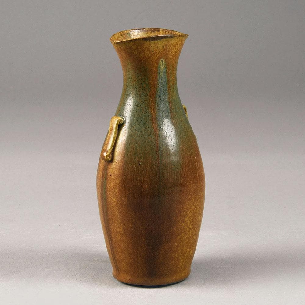 Stoneware vase with brown glaze by Arne Bang N5749 - Freeforms