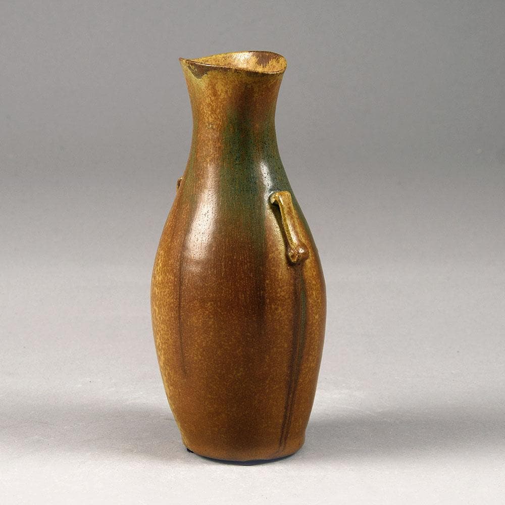 Stoneware vase with brown glaze by Arne Bang N5749 - Freeforms