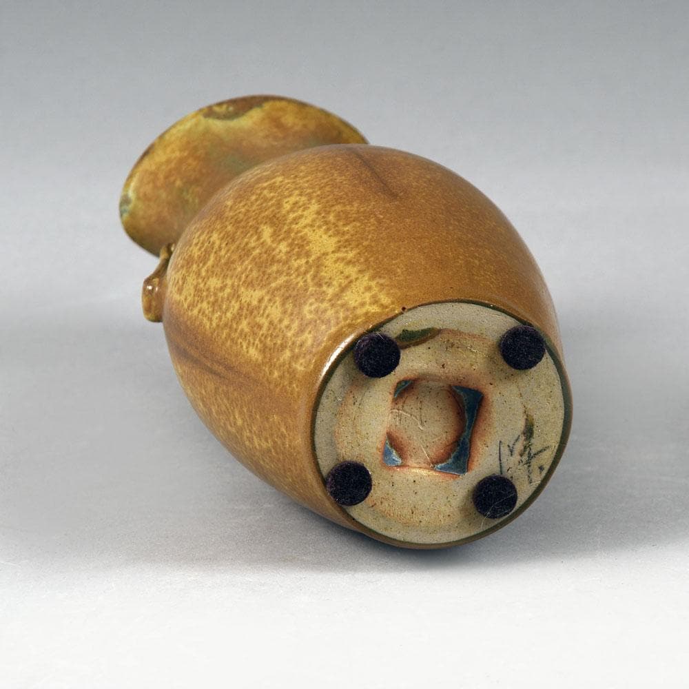 Stoneware vase with brown glaze by Arne Bang N5749 - Freeforms