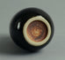 Stoneware vase with glossy green and black glaze by Carl Harry Stalhane A1434 - Freeforms