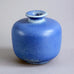 Stoneware vase with matte blue glaze by Gunnar Nylund B3801 - Freeforms