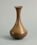 Stoneware vase with matte brown glaze. by Gunnar Nylund B3683 - Freeforms