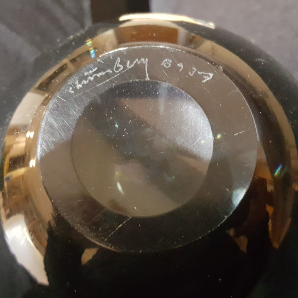 Strombergshyttan glass orb vase/paperweight A1535 - Freeforms