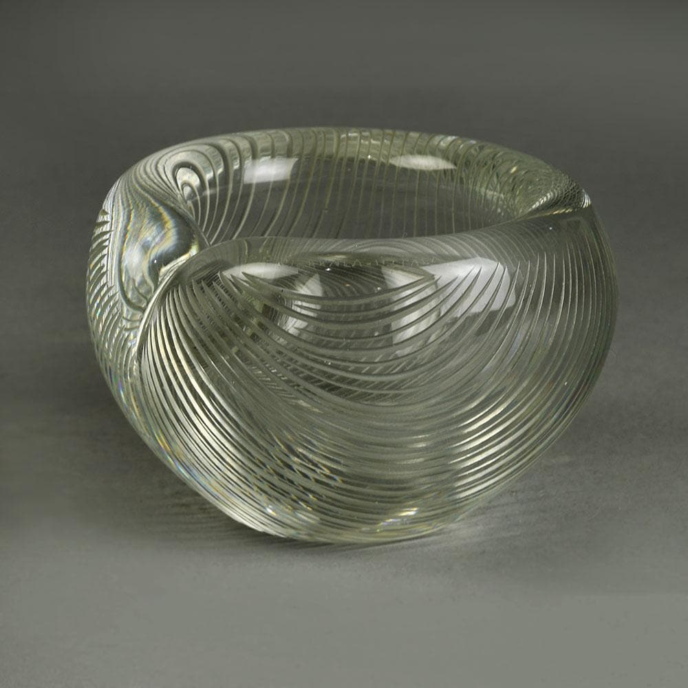 Tapio Wirkkala for Iittala engraved "Devil's Churn" bowl E7208 - Freeforms
