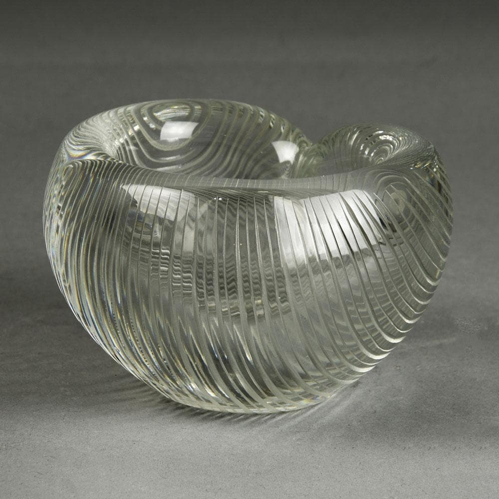 Tapio Wirkkala for Iittala engraved "Devil's Churn" bowl E7208 - Freeforms