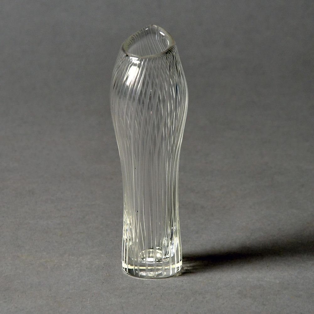 Tapio Wirkkala for Iittala, engraved glass "Foal's Foot" vase G9323 - Freeforms