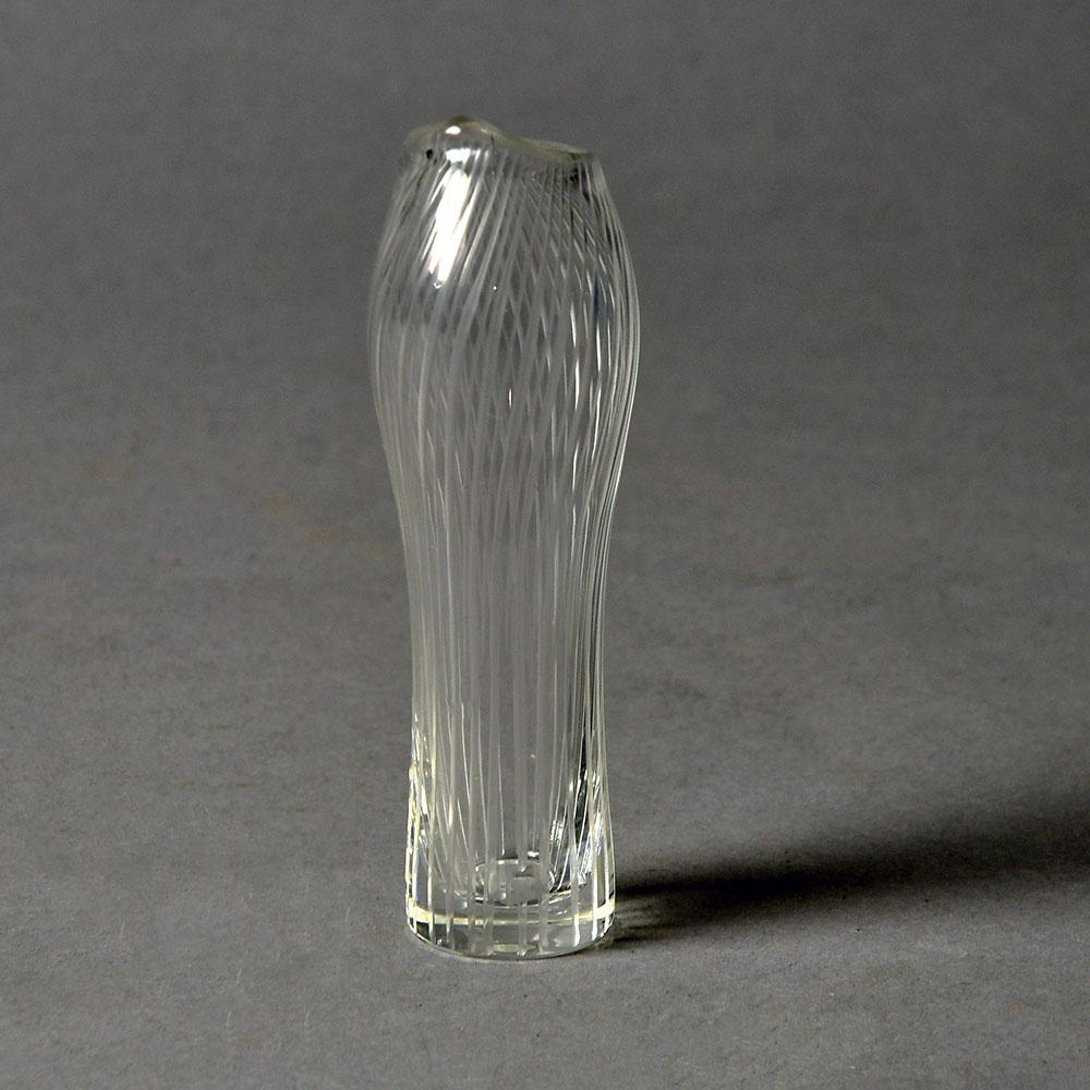 Tapio Wirkkala for Iittala, engraved glass "Foal's Foot" vase G9323 - Freeforms