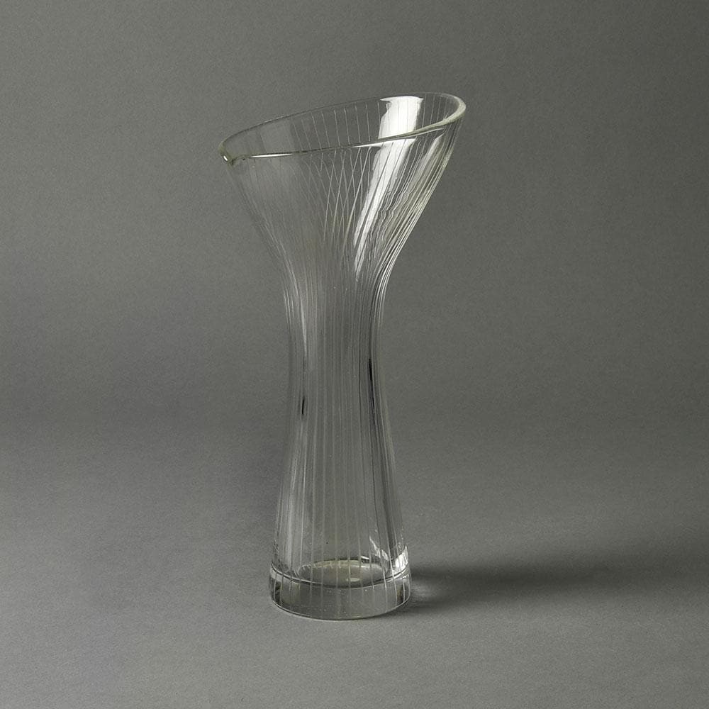 Tapio Wirkkala for Iittala, engraved glass vase N7878 - Freeforms