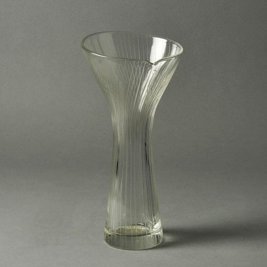 Tapio Wirkkala for Iittala, engraved glass vase N7878 - Freeforms