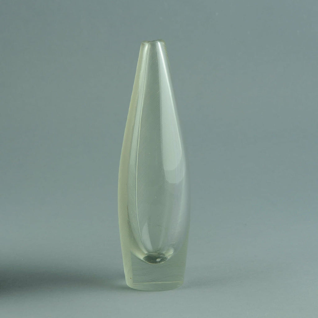 Tapio Wirkkala for Iittala, Engraved vase in clear glass C5475 - Freeforms