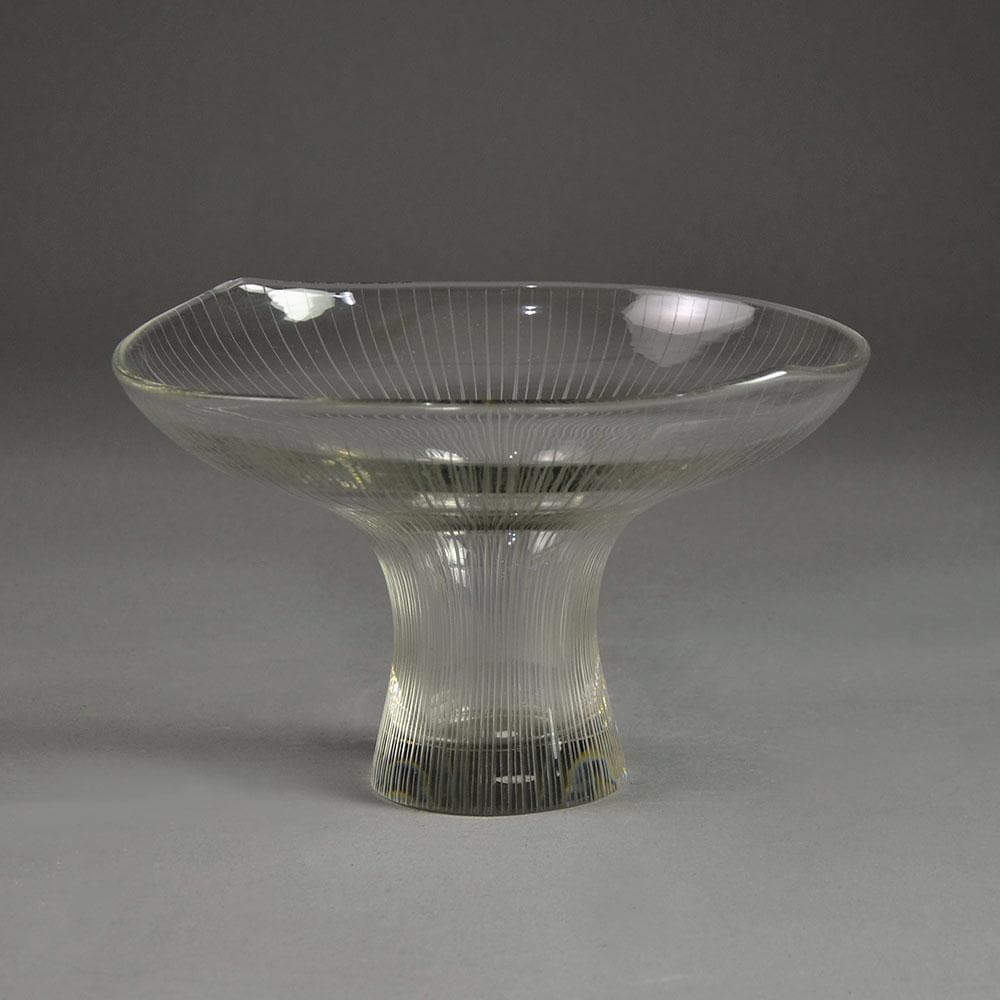 Tapio Wirkkala for Iittala, Finland, engraved glass vase F8250 - Freeforms